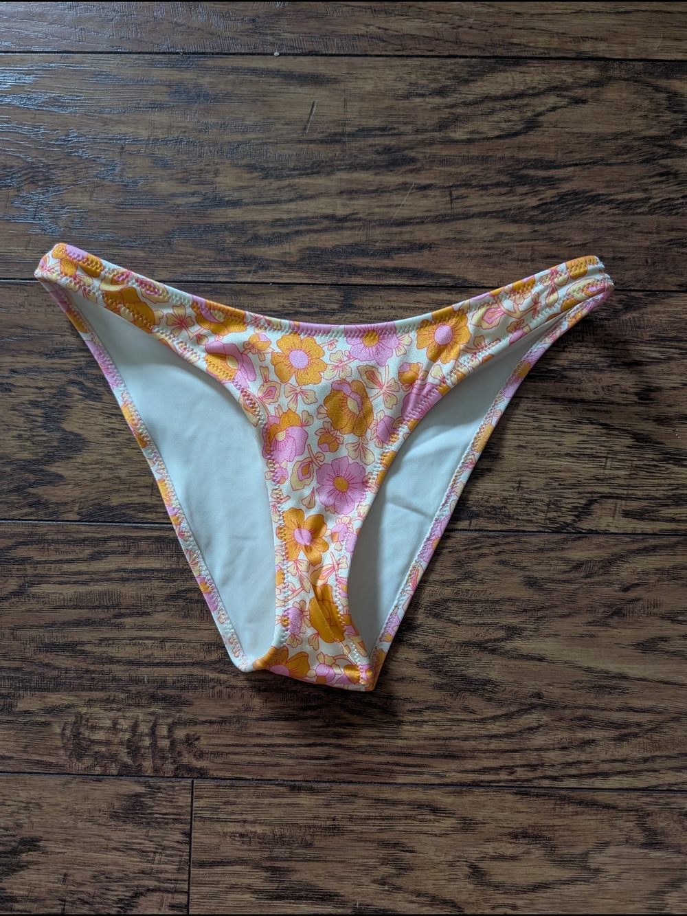 triangl swimwear Floral Yellow & Pink Bikini Bottom